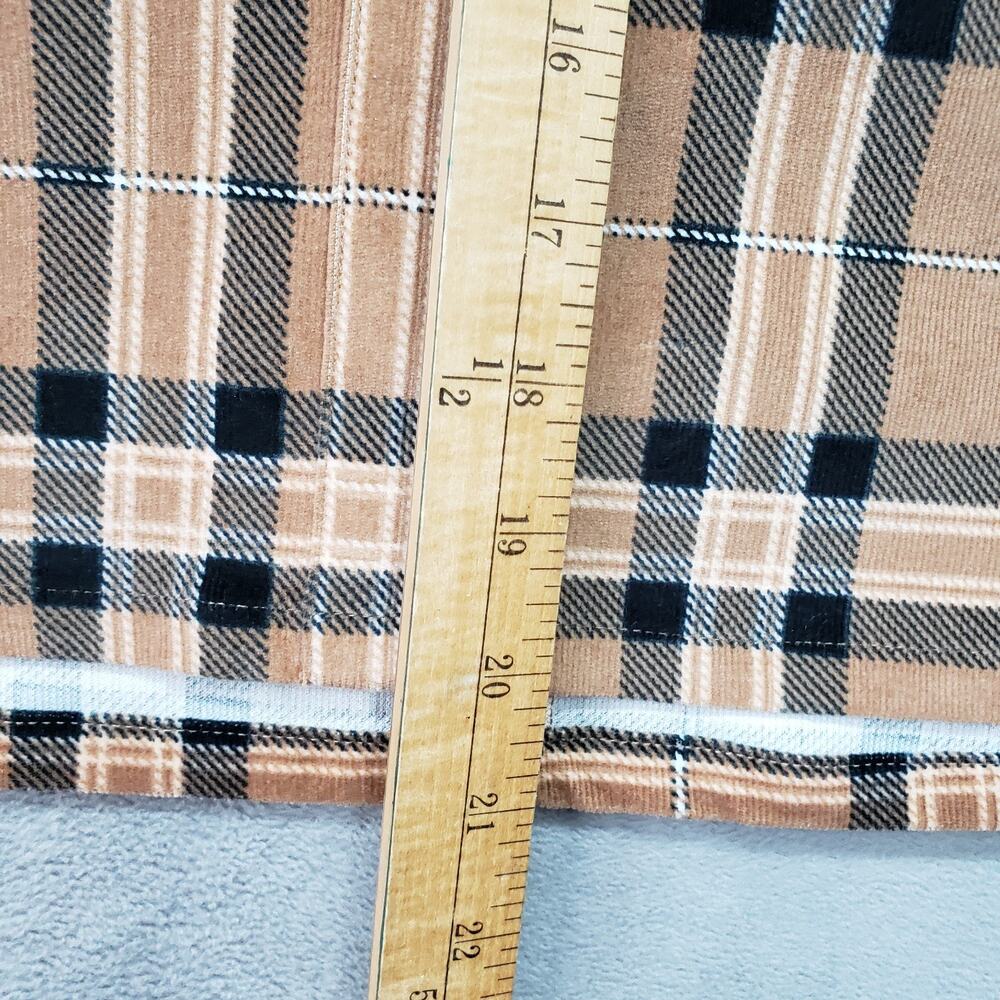 NWT Torrid Mini Skirt Size 14/16 (1X) Brown Plaid Corduroy Elastic Waist Pockets - Picture 9 of 9